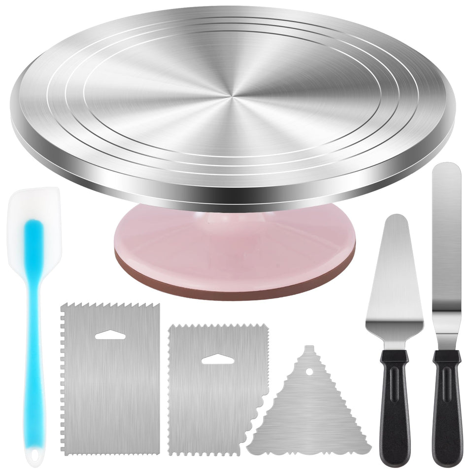 Kootek cake turntable 12-inch stable base for smooth decorating