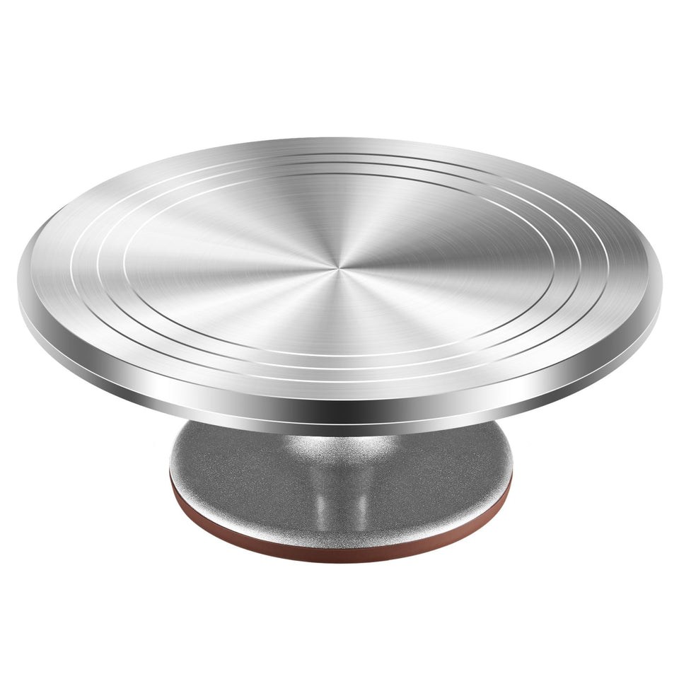 Kootek 12-inch cake turntable top view with smooth rotation for decorating