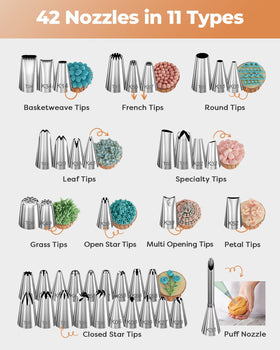Kootek decorating combs for smooth sides and textured accents