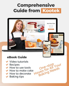 Kootek e-book guide included for decorating techniques
