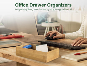 Kootek elegant bamboo organizers add a neat, natural touch to any drawer.