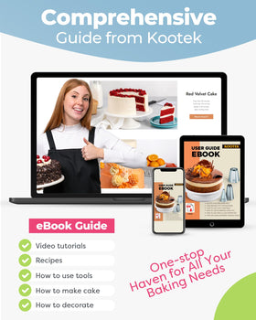 Kootek flower lifter and brush set for delicate icing work