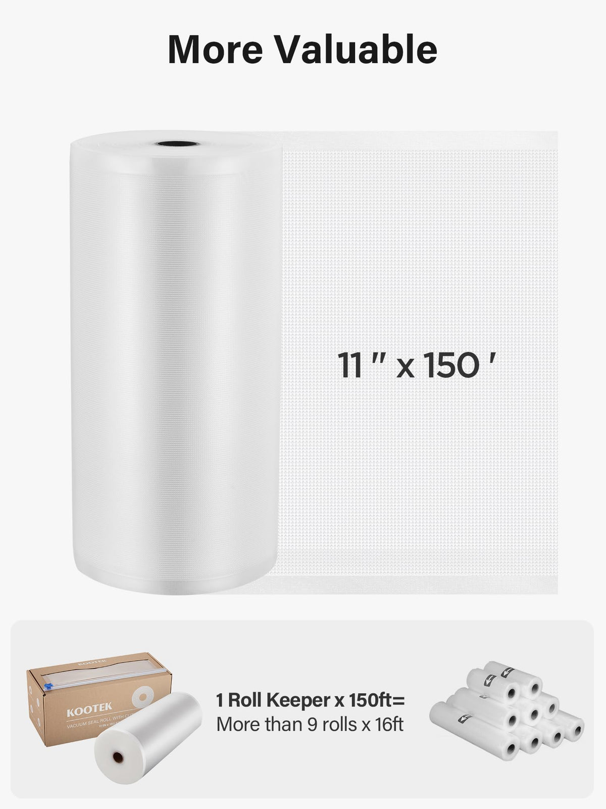 Kootek microwave-safe, freezer-safe bags protect flavors from freezer burn.