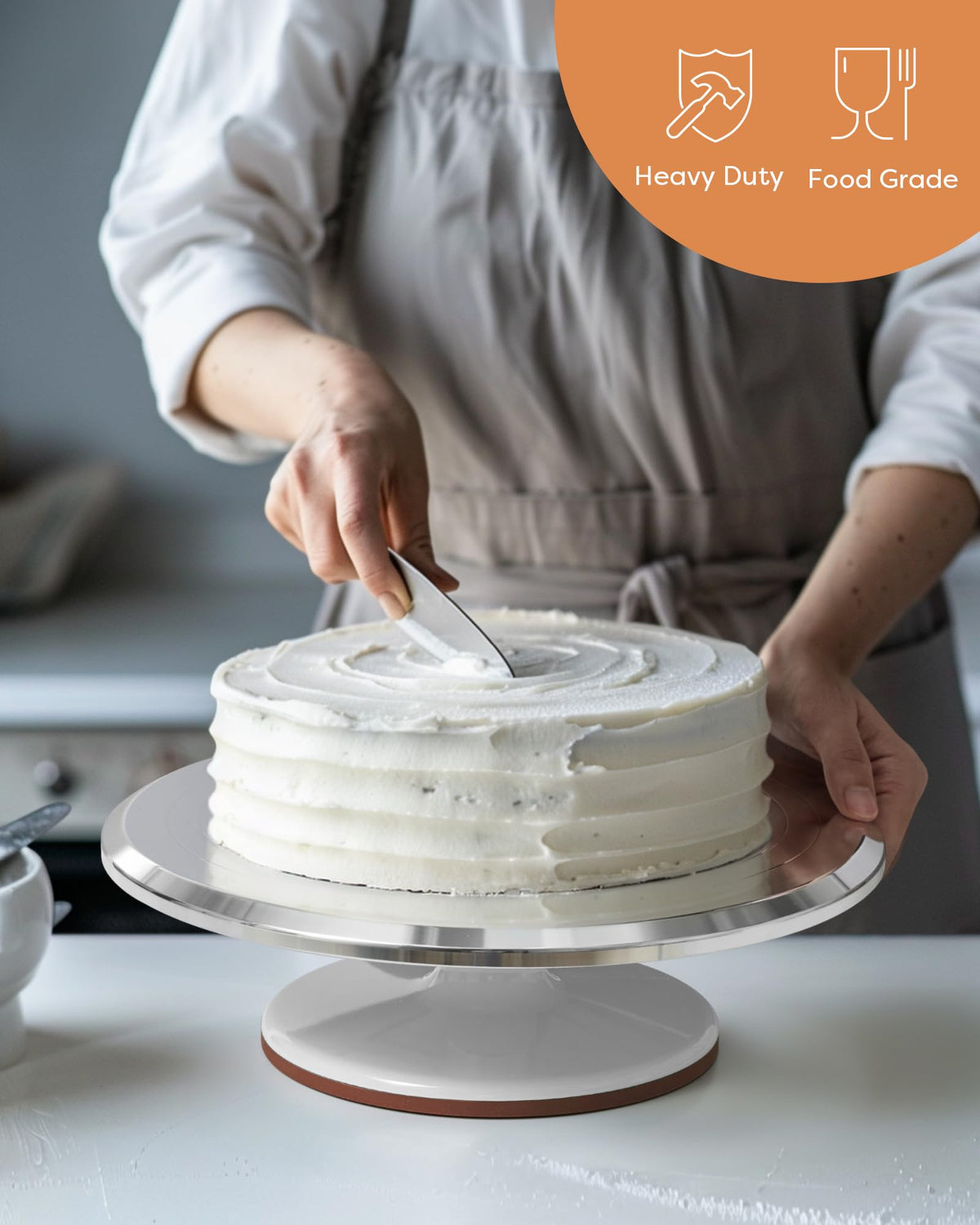 Kootek Mothers Day gift cake turntable creates sharing baking moments.