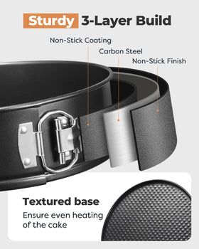 Kootek nonstick coating close-up shows durable, even-baking surface