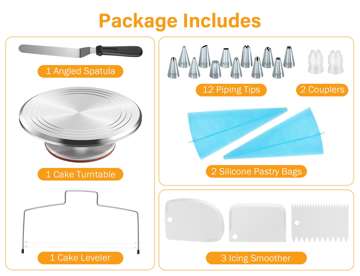 Kootek complete decorating kit shown ready for celebrations.