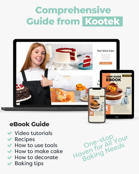 Kootek stainless steel frosting spatulas for precise, even frosting