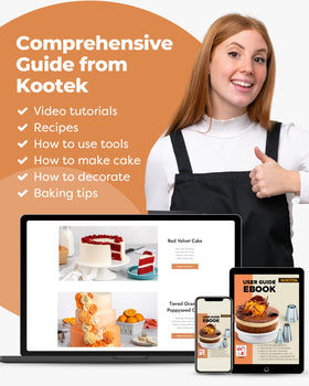 Kootek compact storage box keeps decorating tools organized