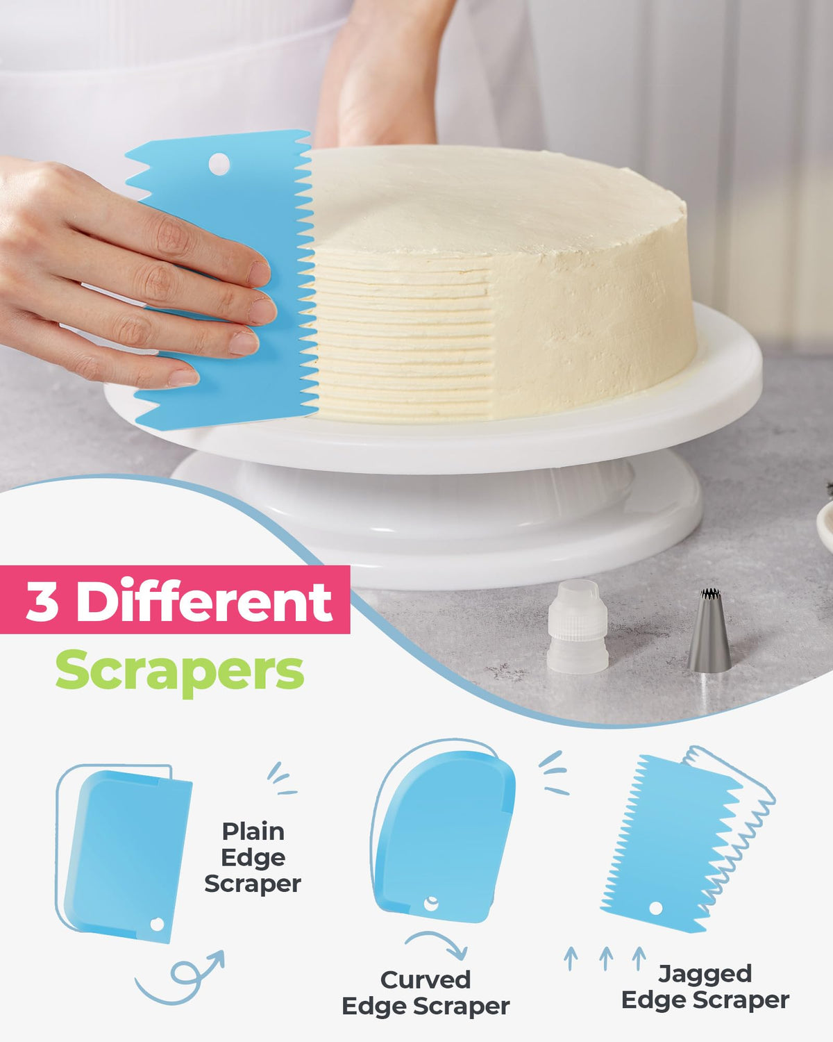 Kootek two reusable piping bags with smooth interior