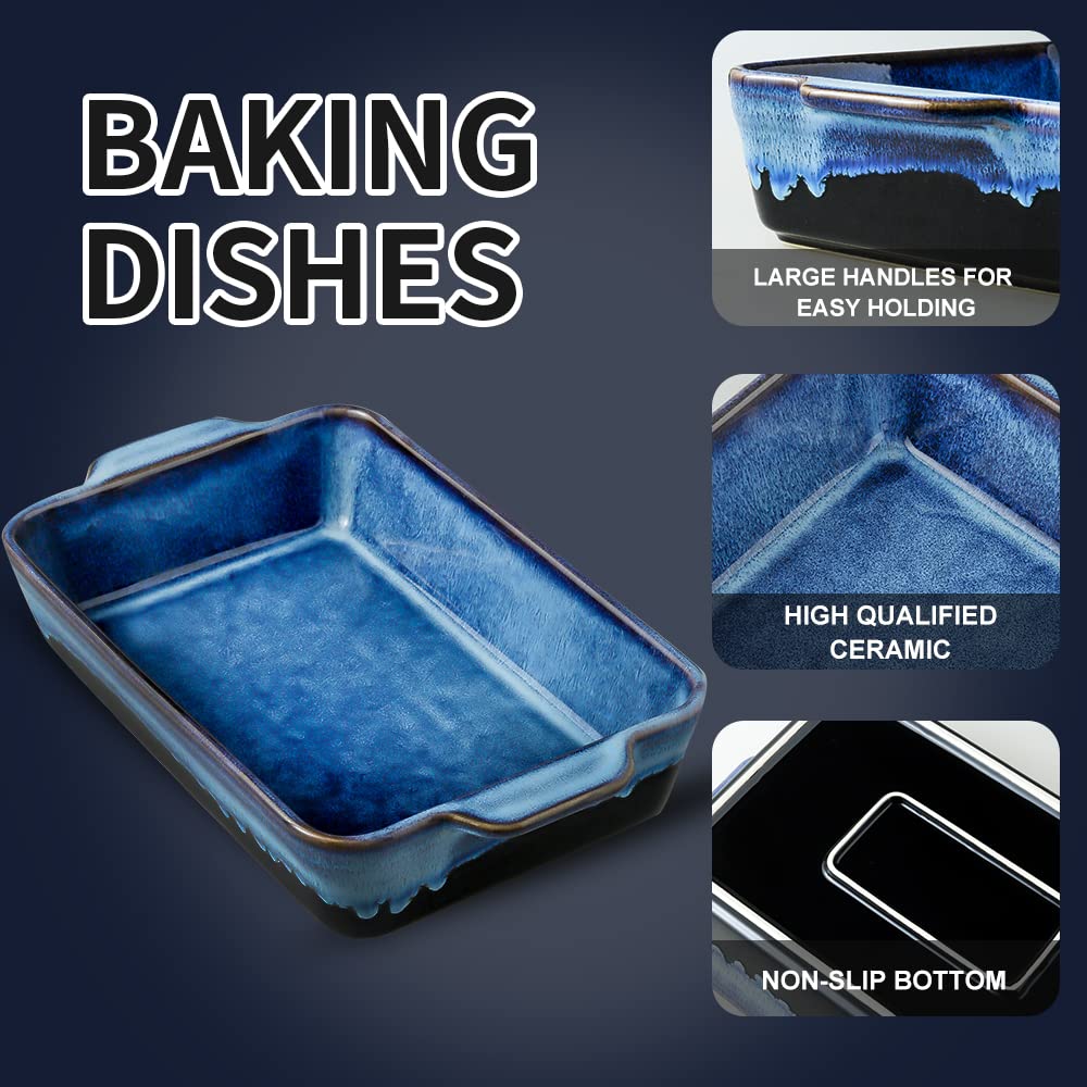 KOOV bakeware set 11x7-7x2-6 pan Nebula Blue supports family meals