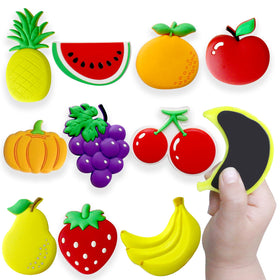 KOPADA fridge magnets fruits set for toddlers – bright colors support early recognition