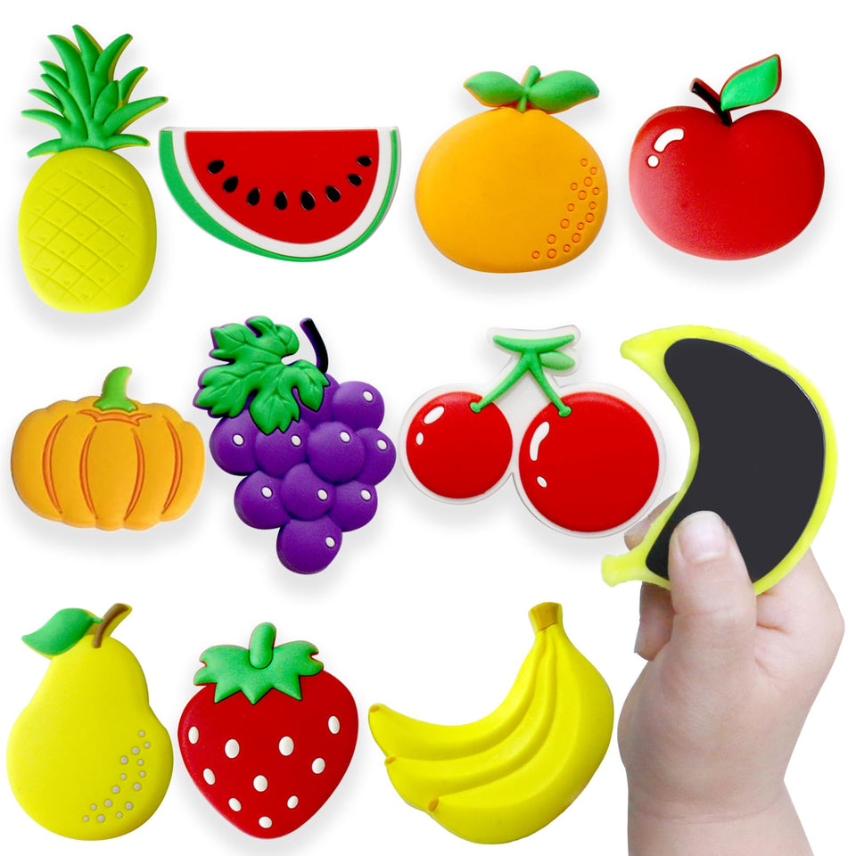 KOPADA fridge magnets fruits set for toddlers – bright colors support early recognition