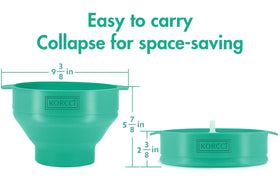 Korcci popcorn popper aqua dishwasher safe for quick cleanup