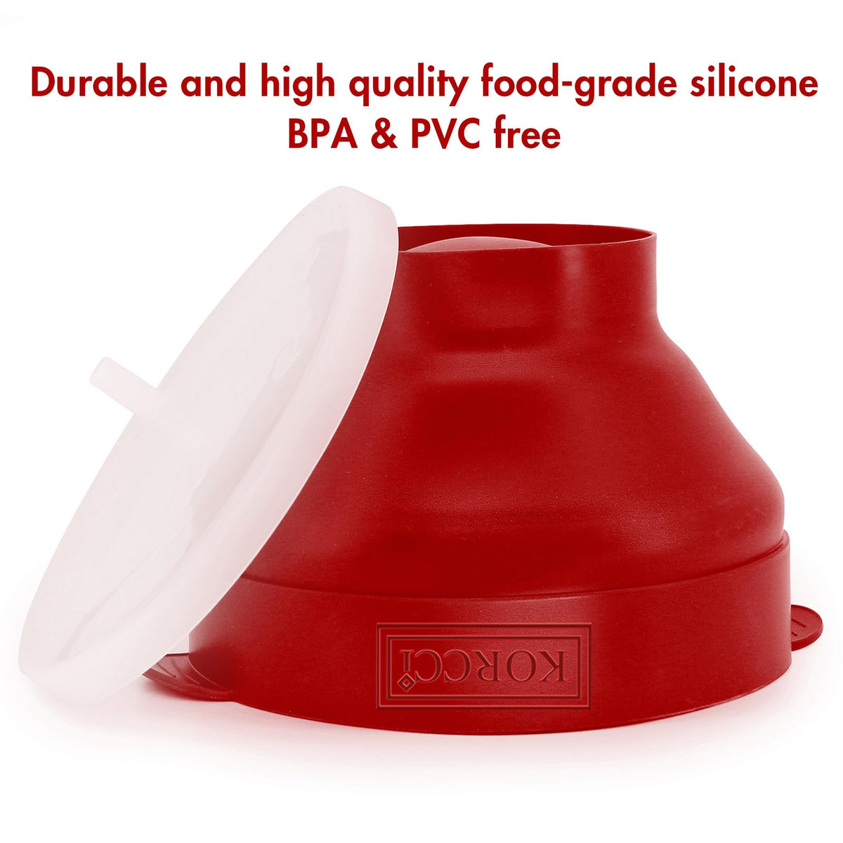 Korcci popcorn popper dishwasher-safe for easy cleanup after snacks