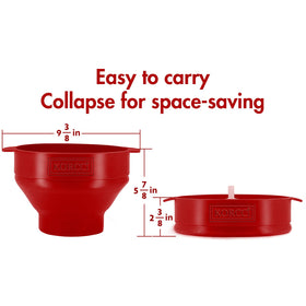 Korcci popcorn popper side handles stay cool during popping