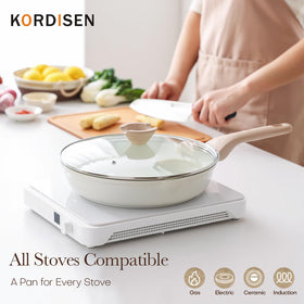 Kordisen pan with lid supports controlled cooking and moisture retention.