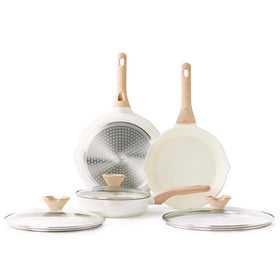 Kordisen 8-inch ceramic nonstick pan for easy, healthy cooking with little oil.