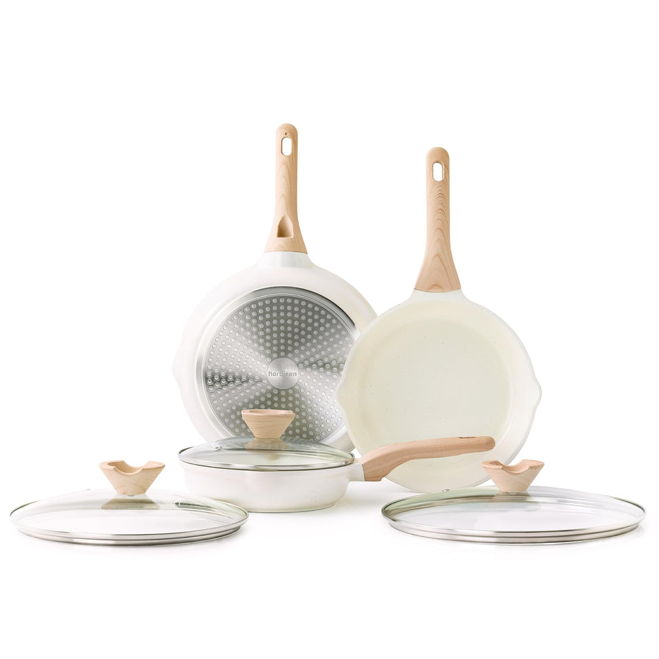 Kordisen 8-inch ceramic nonstick pan for easy, healthy cooking with little oil.