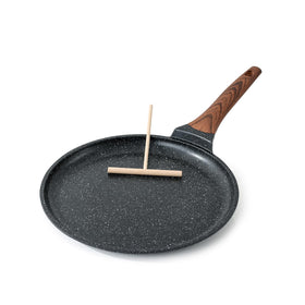 Kordisen crepe pan 12-inch with granite coating for even heating and easy flipping