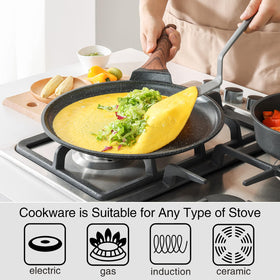 Kordisen dosa spreader used with the pan for even batter distribution during dosas