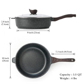 Kordisen easy-clean nonstick surface after frying or sautéing