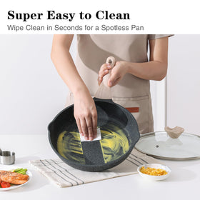 Kordisen frying pan with Bakelite stay-cool handle for safe gripping