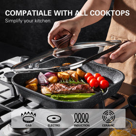 Kordisen granite coating close-up highlighting durable nonstick performance