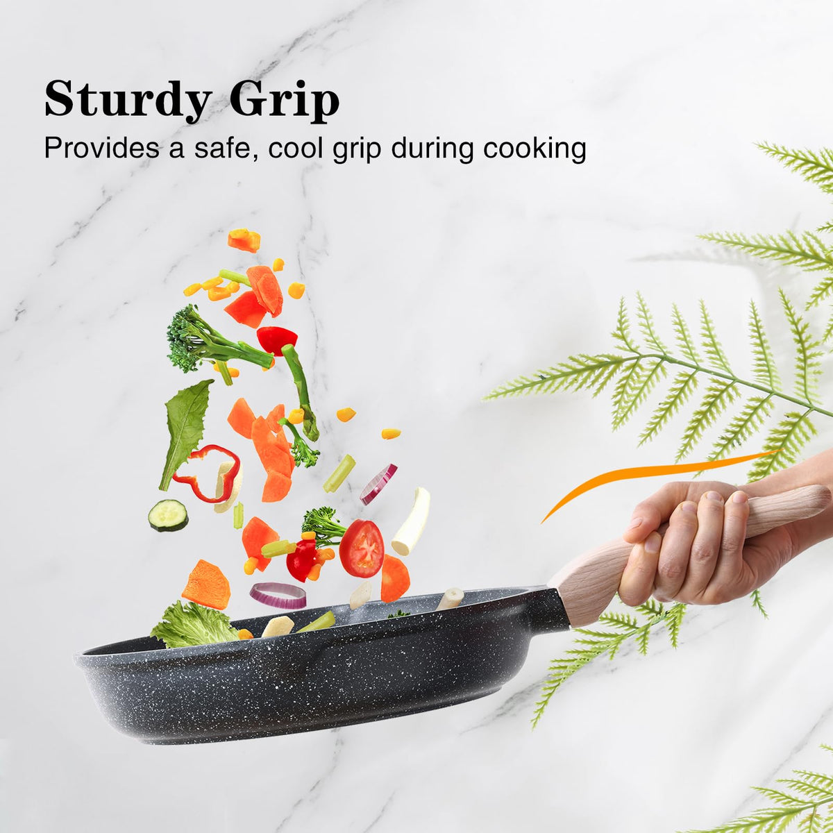 Kordisen induction-compatible pan on a stovetop for all-surface use