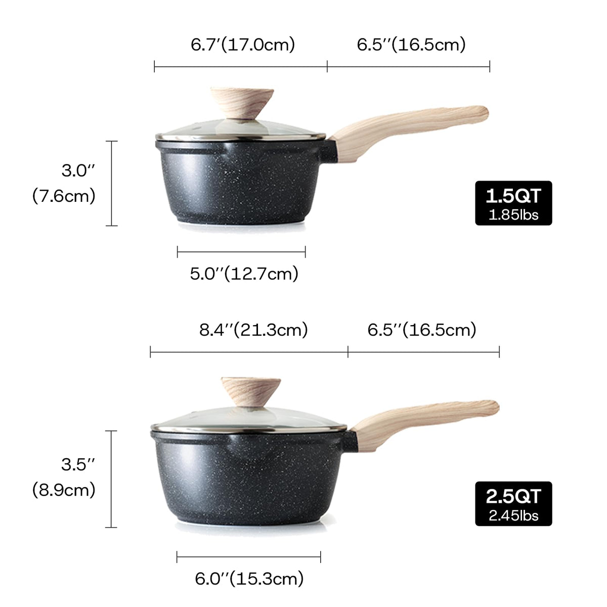 Kordisen sauce pan nonstick surface close-up highlights easy food release