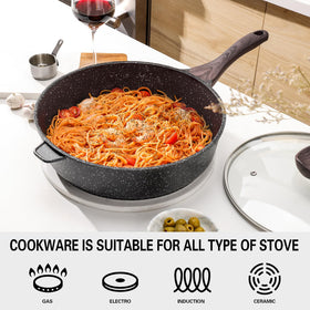 Kordisen induction-ready pan with universal compatibility and even heat