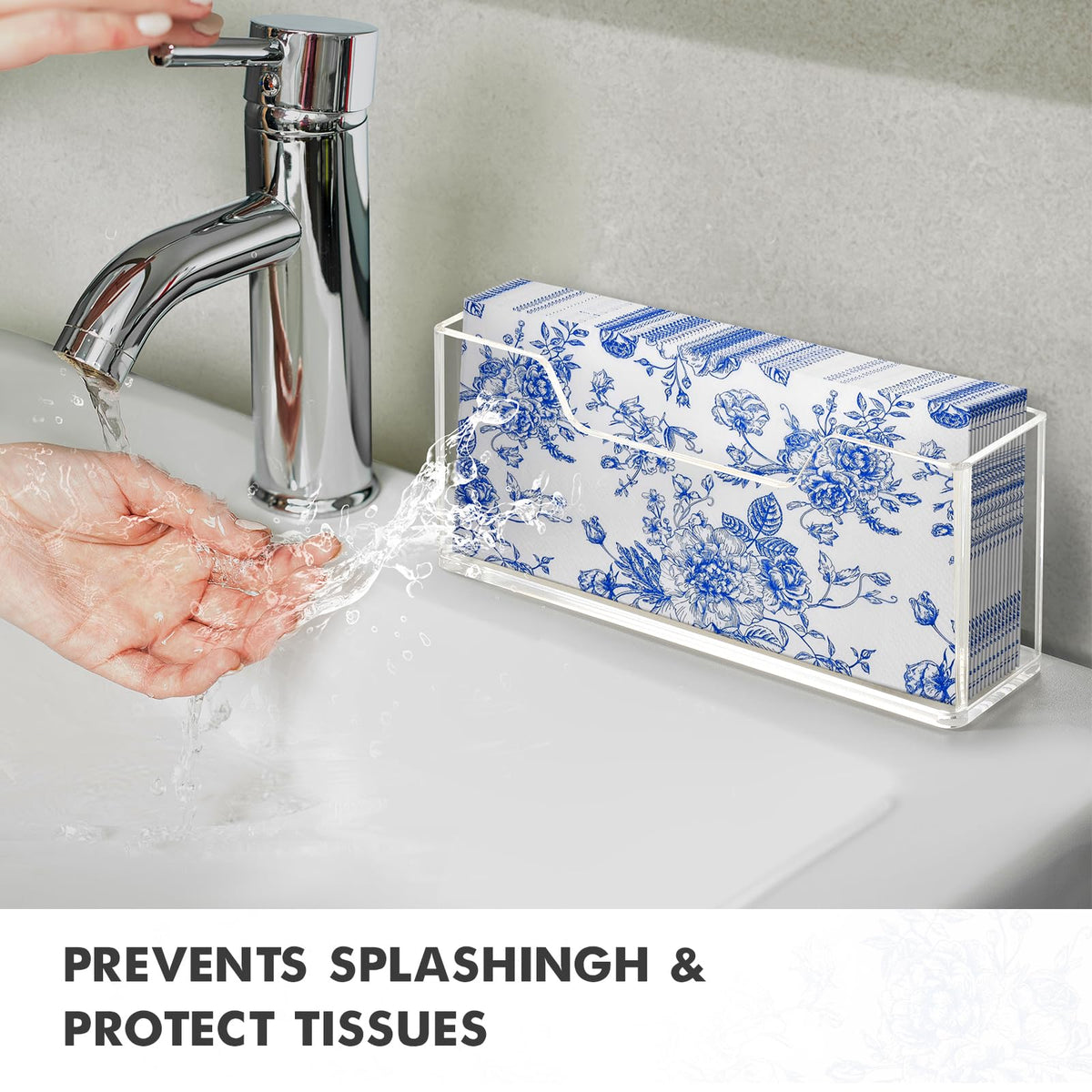 Kordory acrylic towel holder shows clear appearance for easy visibility of towels