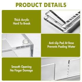 Kordory thick acrylic napkin holder adds durability and elegant display.
