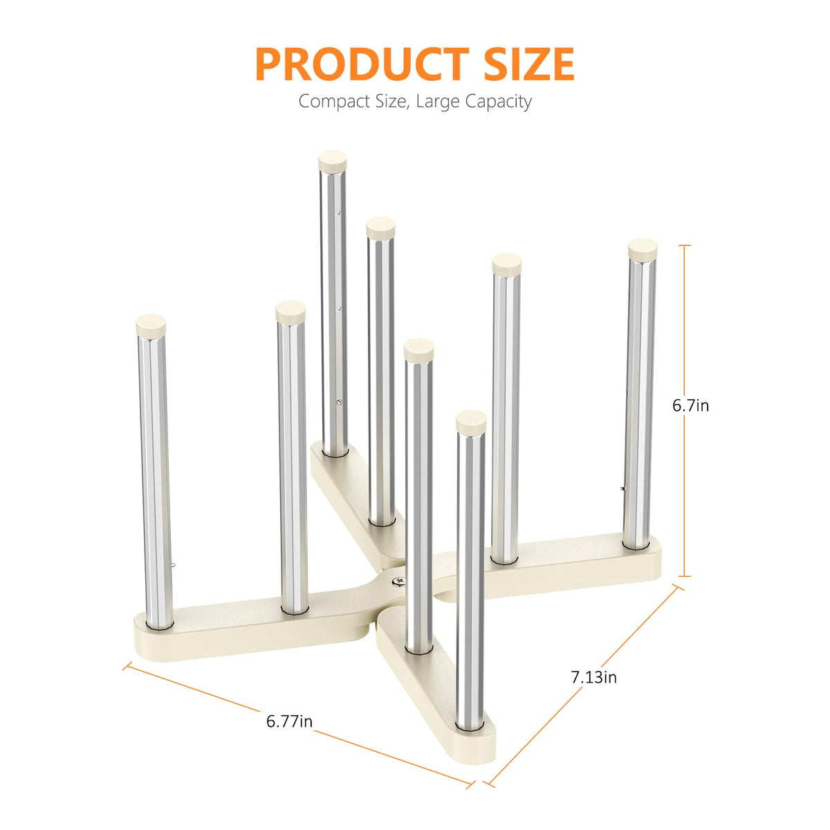 KORRTFID anti-slip base keeps rack stable on counters