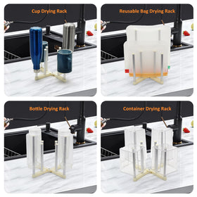 KORRTFID cup drying rack extendable design for cups and mugs
