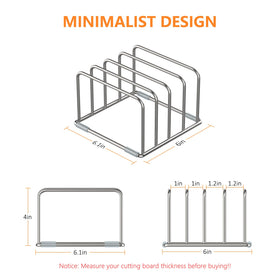 KORRTFID cutting board holder with a 1.0 inch slot for slim boards
