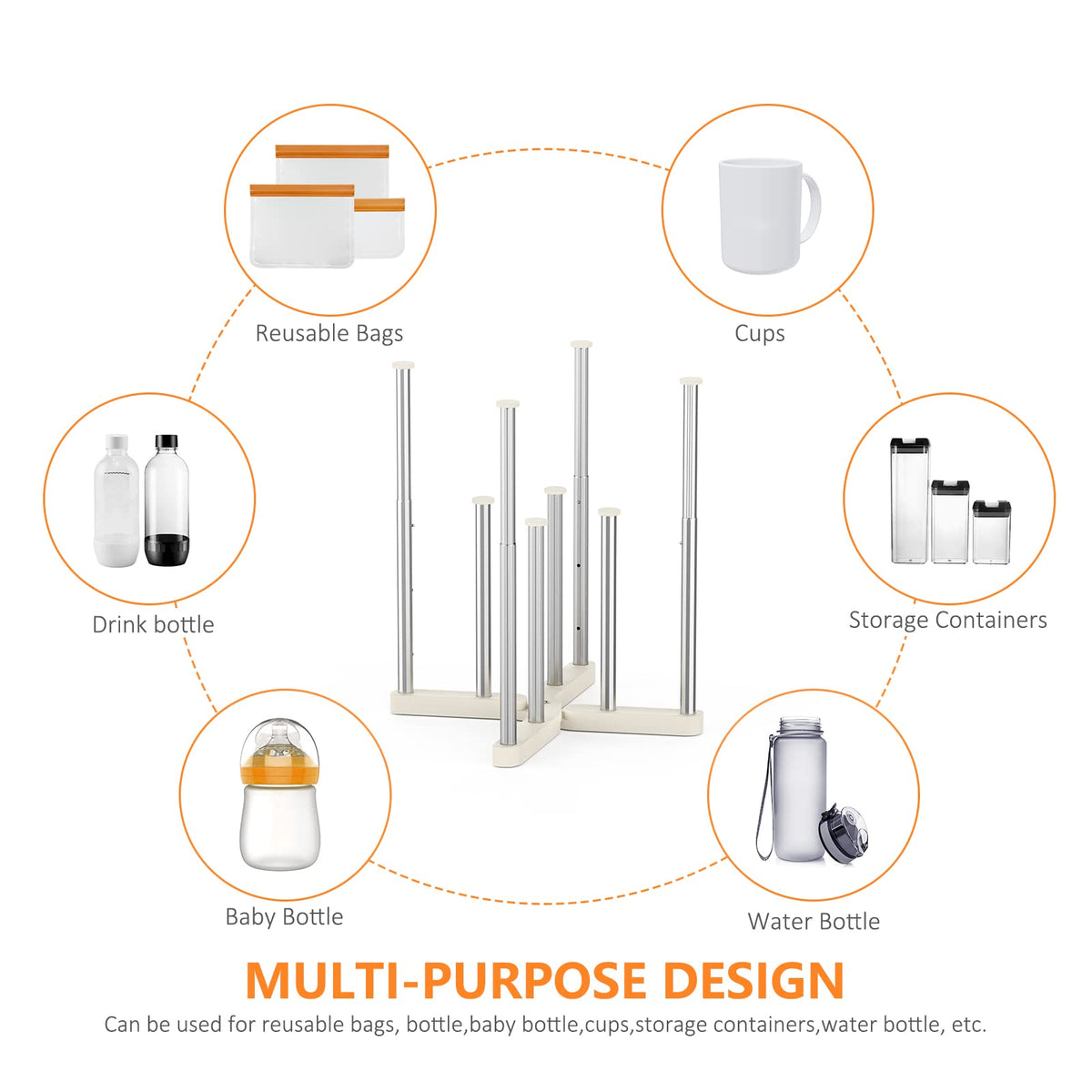 KORRTFID ready-to-use counter organizer for drying items