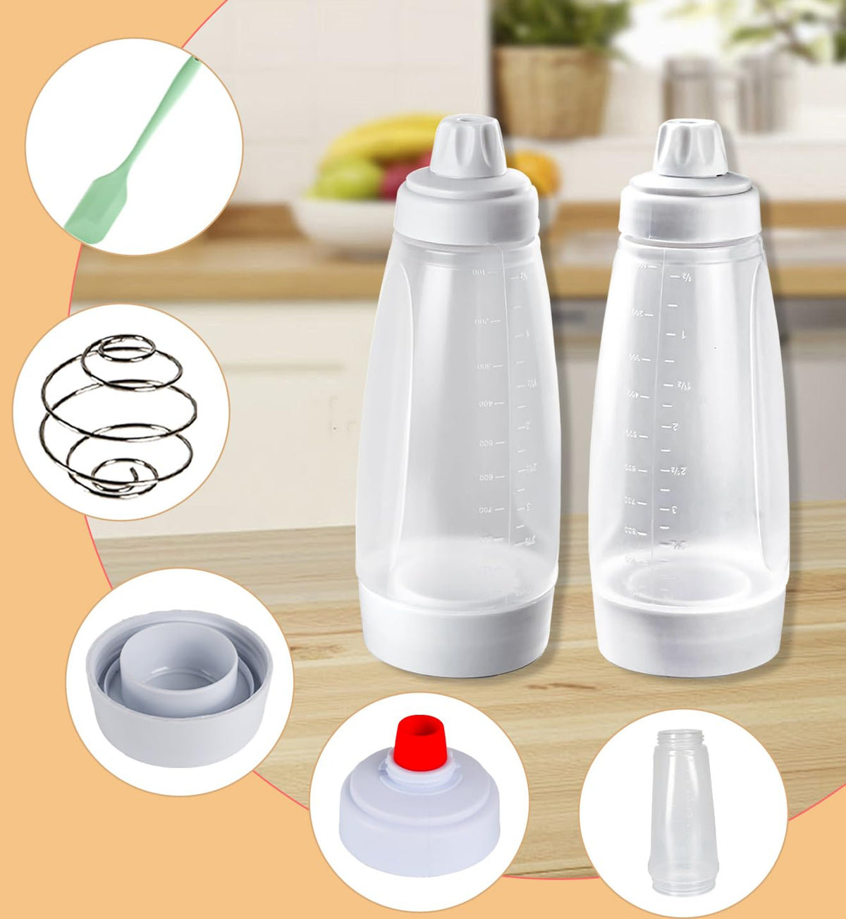 Korvanta wide-mouth bottle design allows easy filling and minimal mess.