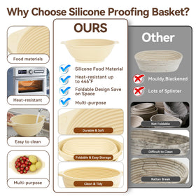 KOSBON bread bags and labels for organized baking sessions.