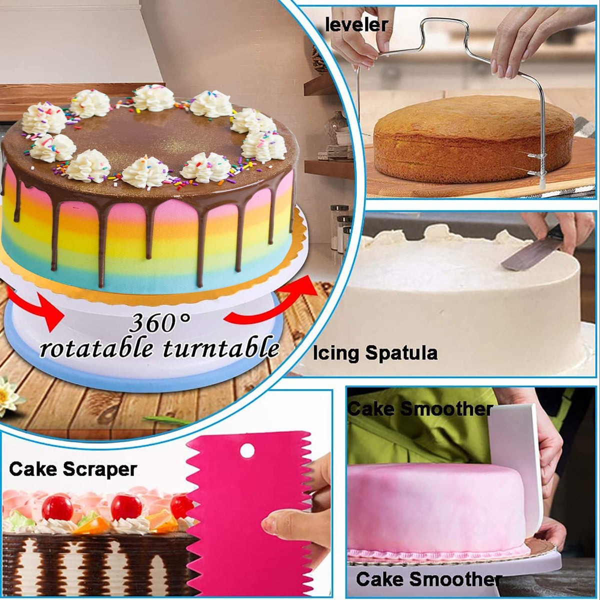 KOSBON decorating tools set for precise cake detailing