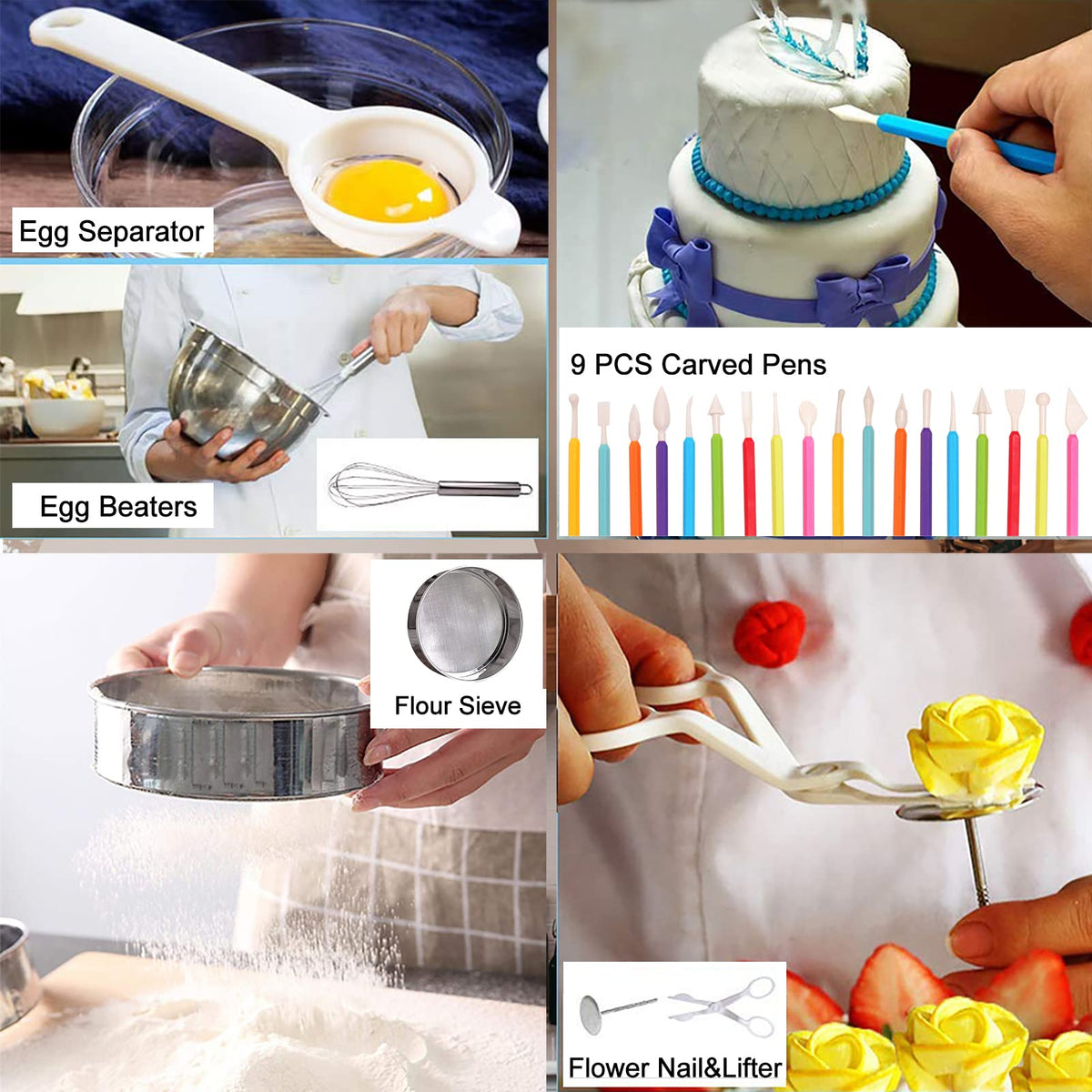 KOSBON disposable bags and muffin cups for mess-free decorating