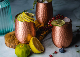 Kosdeg copper cups party-wine ideal for entertaining guests.
