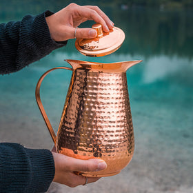 Kosdeg copper pitcher lid protects water from dust and debris