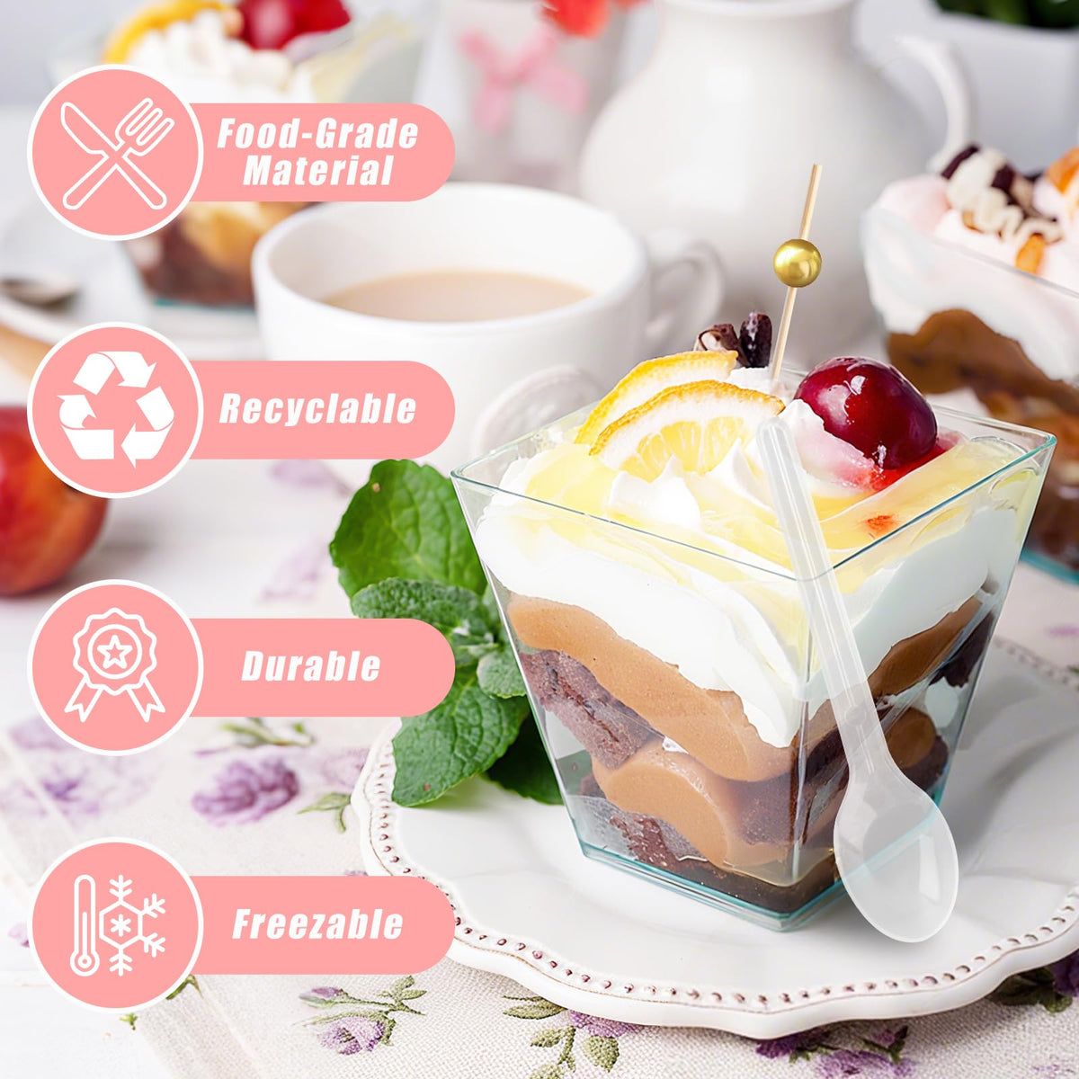 Kosotody value-pack bundles versatile cups for desserts and snacks