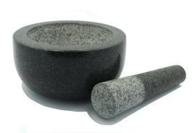 Kota Japan granite mortar interior view shows smooth surface for even grinding