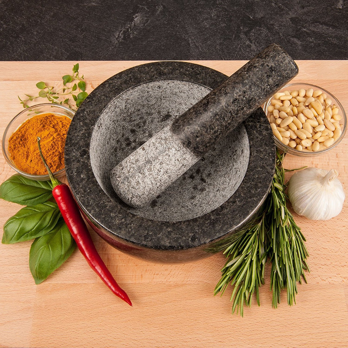 Kota Japan pestle in action delivers fast, uniform pastes and powders