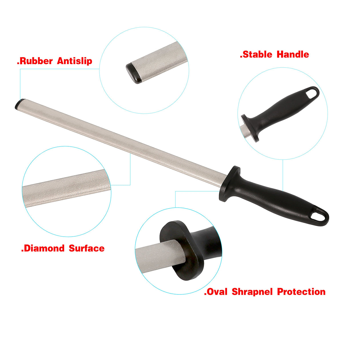 Kota Japan portable sharpening rod suitable for kitchen tasks and travel.