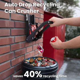 KOTTO auto-drop system showcases hands-free crushing for easy waste management.
