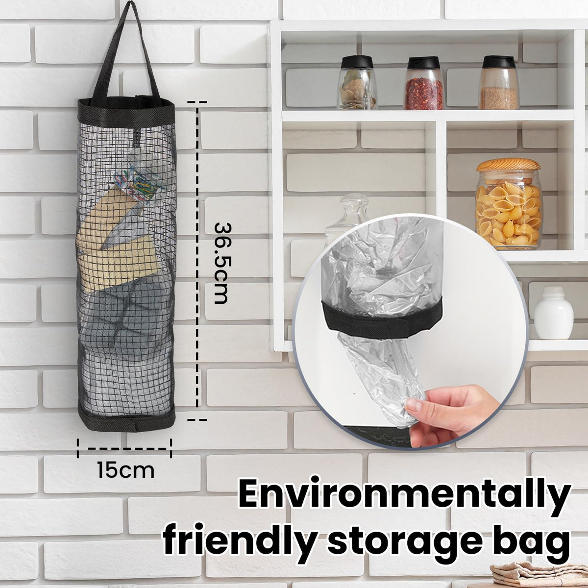 KOTTO includes a kitchen storage bag for easy can disposal.