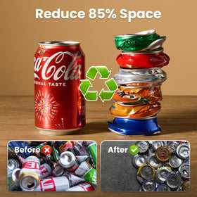 KOTTO space-saving wall mount frees counter space and tidies recycling.