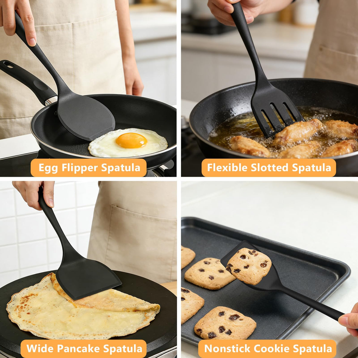 KoudHug versatile spatula set for stovetop and oven use